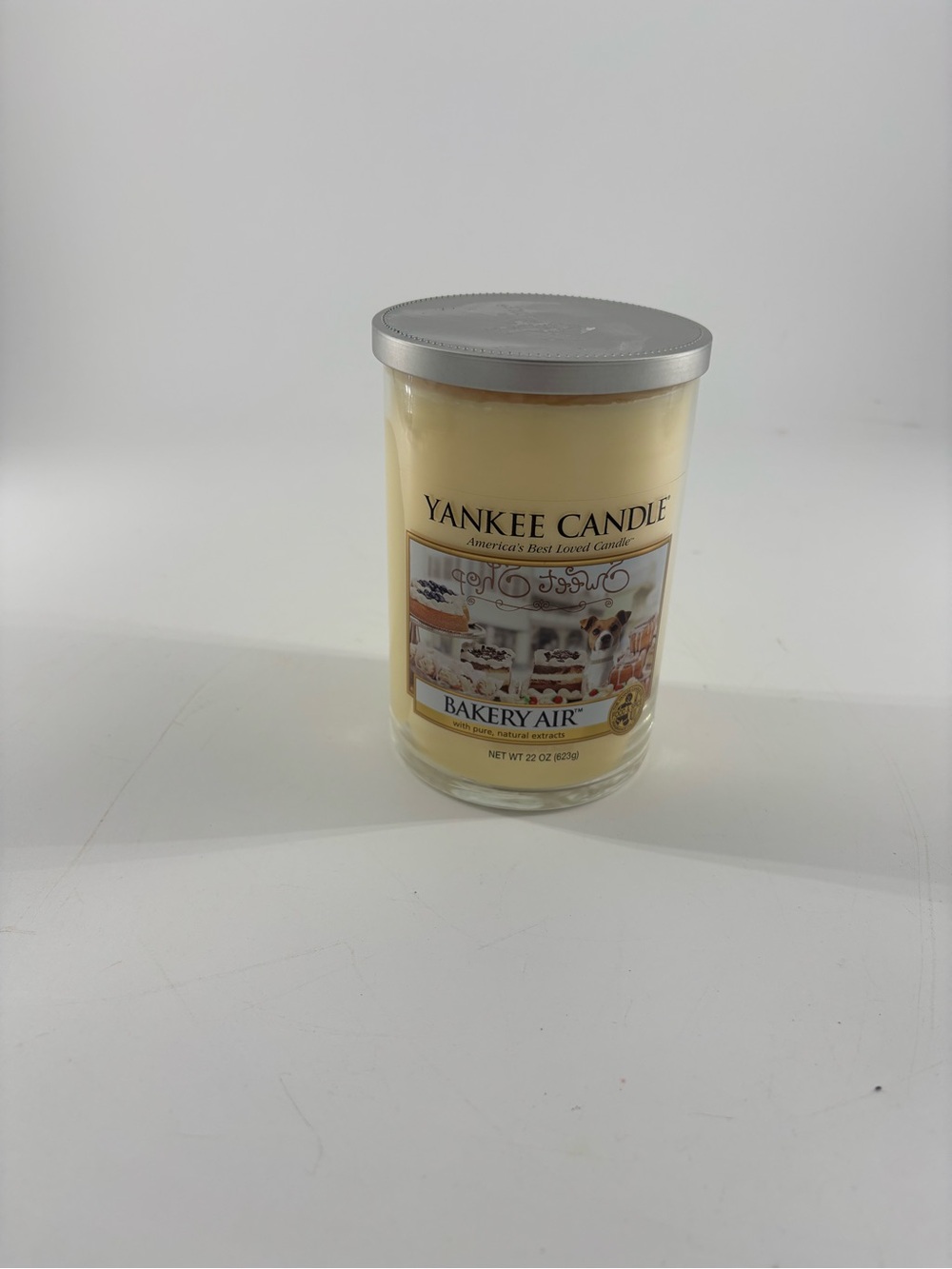 Yankee Candle Bakery Air Scent Double Wick 22oz Glass Jar Unused